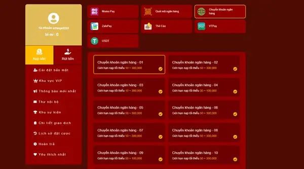 Hướng dẫn nạp tiền 89win chi tiết và dễ hiểu