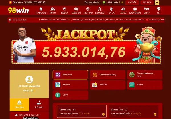 Tổng quan quy trình nạp tiền 89Win